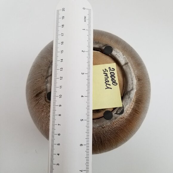 Import Collection Small Etched Ceramic Vase Stainless Steel/Silver Finish/Color - Picture 3 of 6